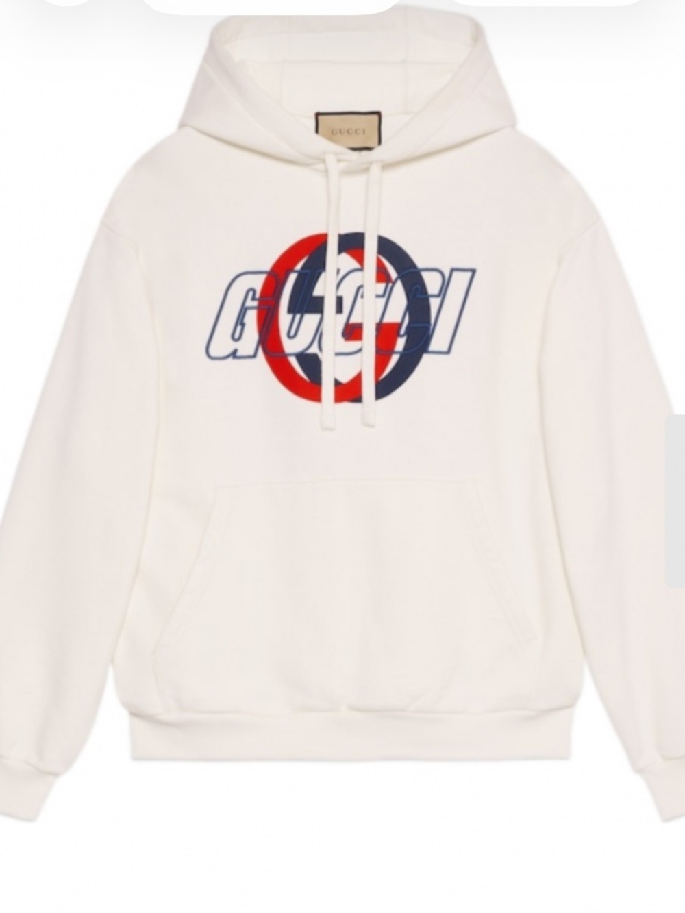 Men’s Gucci Cotton Hoodie Sweatshirt. Size L